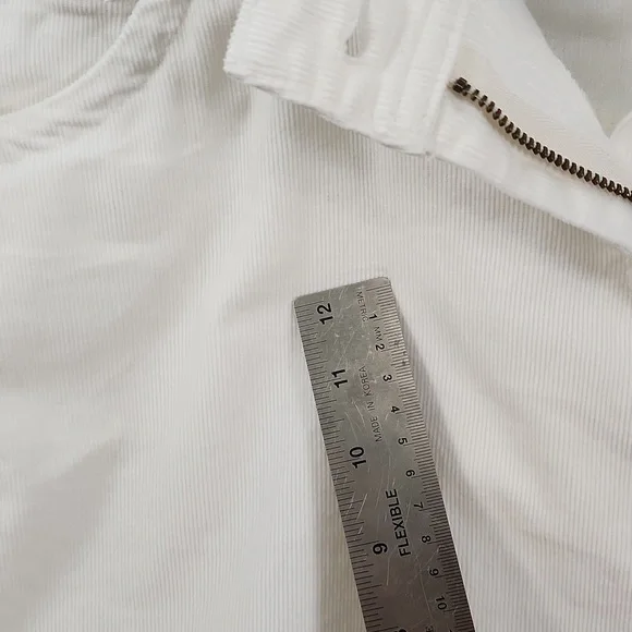 Tommy Hilfiger White Corduroy Mini Skirt - Picture 9 of 11